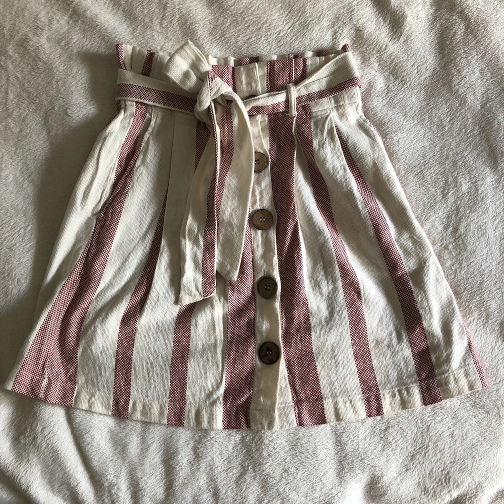 Pink and white skirt